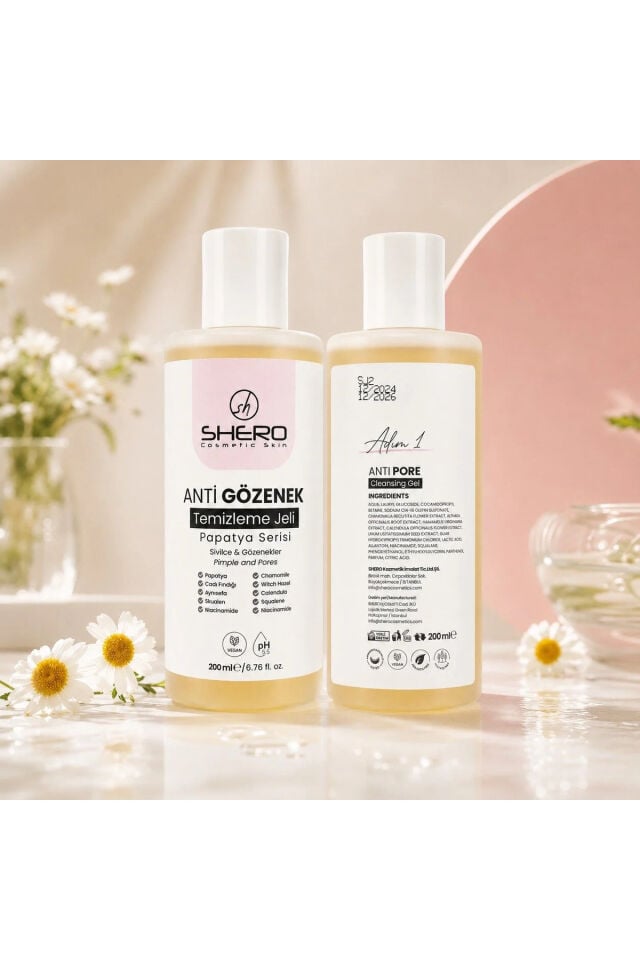 Shero Cosmetic Anti Gözenek Temizleme Jeli 200 ml – Papatya Serisi