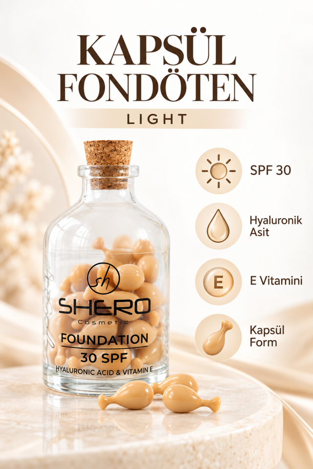 Shero Cosmetic Kapsül Fondöten Light No:1