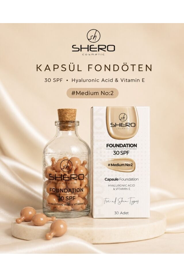 Shero Cosmetic Kapsül Fondöten Medium No:2